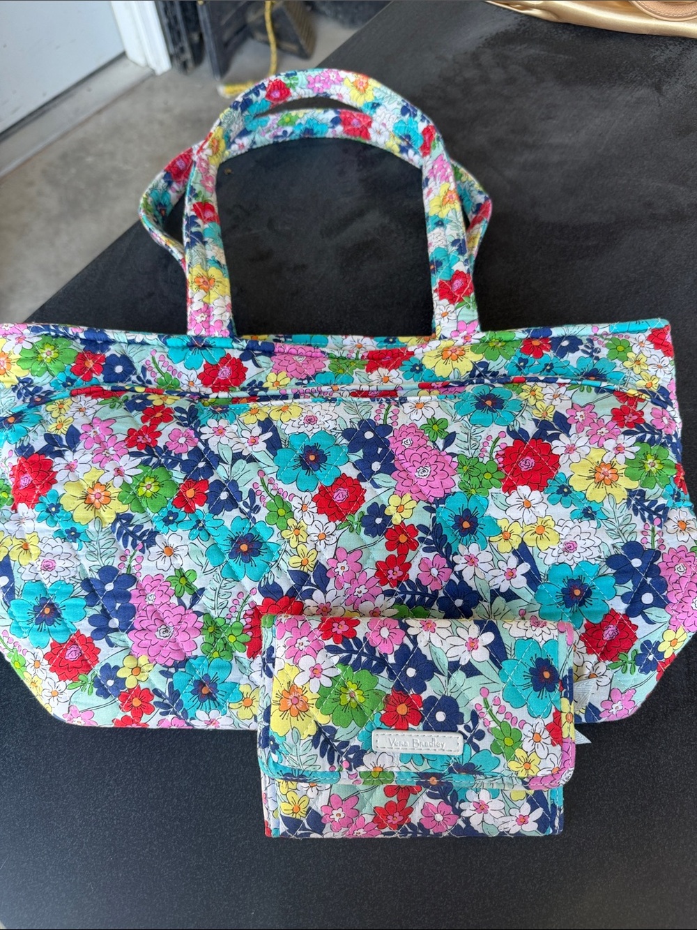 Vera Bradley Floral Quilted Tote Bag in Multicolor